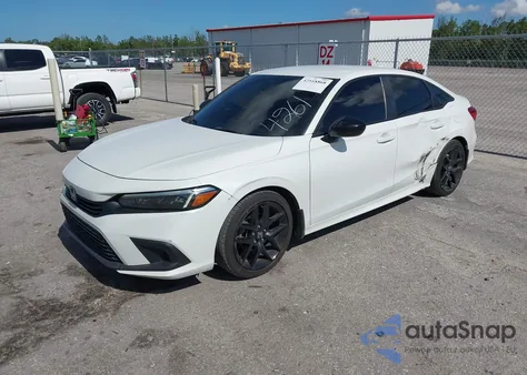 2022 Honda Civic Sport из США, поврежденный, VIN 2HGFE2F52NH534261